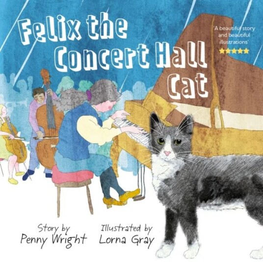 Felix The Concert Hall Cat Av Penny Wright
