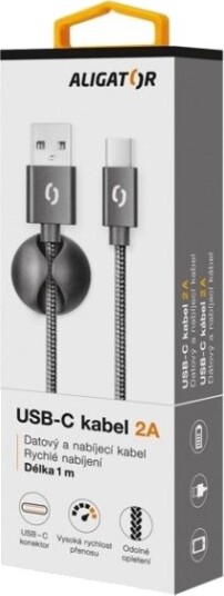 Alligator Datkp07 1 M Usb C Usb A Usb 2.0 Sort Alligator Datkp07 1 M Usb C Usb A Usb 2.0 Sort