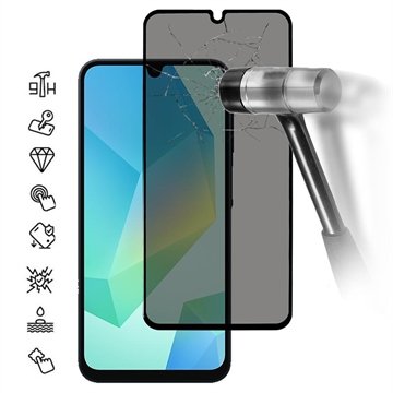 Samsung Galaxy A17/A26 Privacy Full Cover BeskyttelsesglasSvart Kant