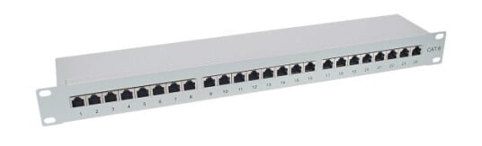 Inline 76224 Rj-45 Cat6 Grå Rackmontering 1U