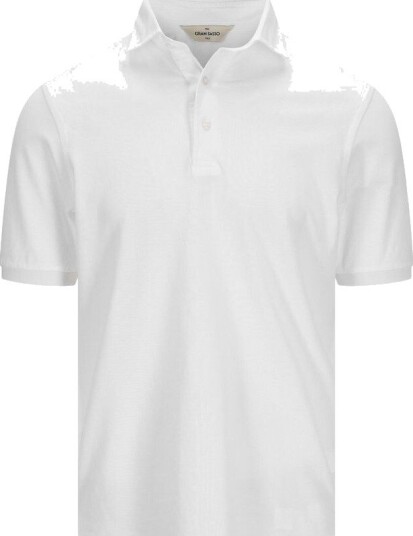 Gran Sasso Pique cotton 46 hvit herre