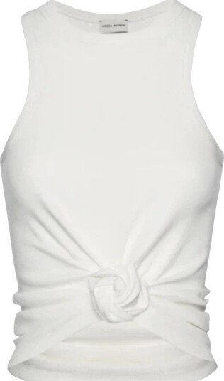 Magda Butrym Dame Topper Hvit 2XS, Magda Butrym Dame Topper Hvit 2XS,
