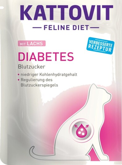 Kattovit Feline Diabetes Vekt Laks 24 X 85 G