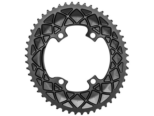 Absolute Black Stor Oval Drevø110 Shimano Sort