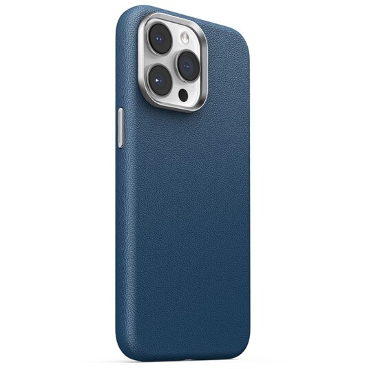 Joyroom iPhone 15 Pro Max Deksel Litchi Pattern Series MagSafe Blå