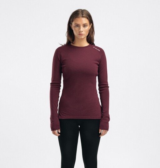 Aclima WarmWool Crewneck W"s Fig S Aclima WarmWool Crewneck W"s Fig S