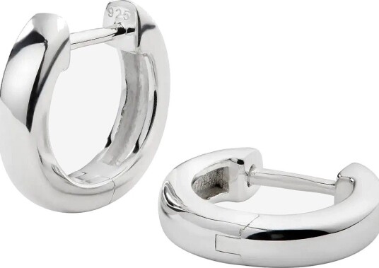 Syster P Cavelle Small Plain Hoops Silver - SILVER - One Size