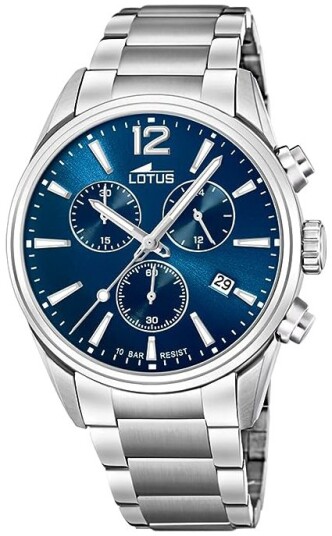 Lotus Herreklokke 18690/1 Chrono Blå/Stål Ø42 mm