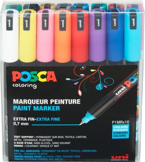 Posca Posca PC-1MR Set of 16 Posca Posca PC-1MR Set of 16