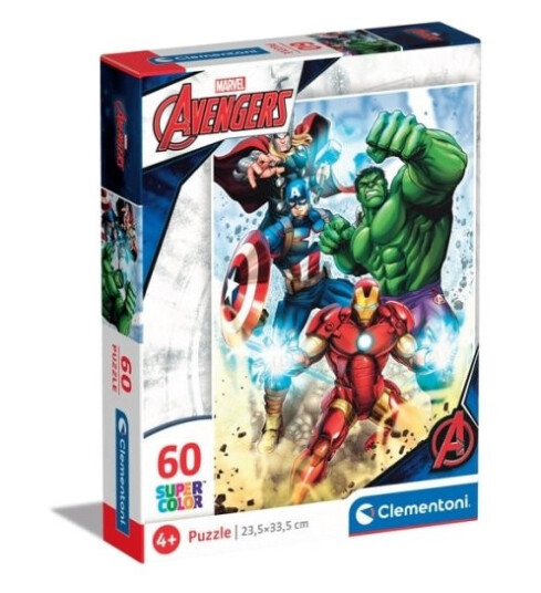 Clementoni Supercolor Marvel Avengers 60 Stykker Komikk 4 År