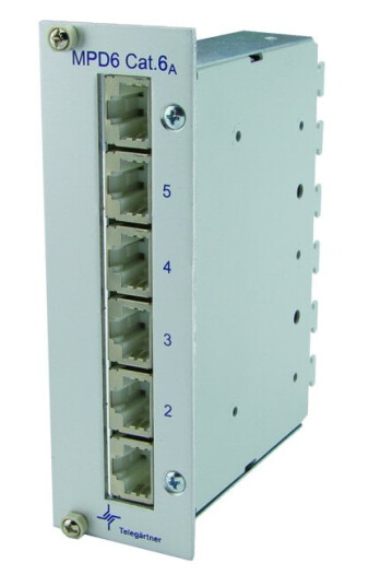 Telegärtner J02021a0054 Ieee 802.3An 10 Gigabit Ethernet Cat6a Grå Rustfritt Stål Termoplastisk Polyester (Pbt) 3U
