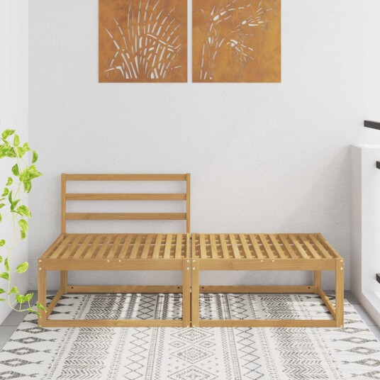 2 Stk Ute fotstøtte Polyester Hvit