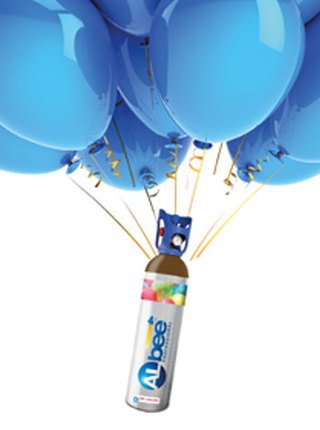 Ny Albee Fly Helium Ballonggass 11L-200Bar Ny Albee Fly Helium Ballonggass 11L-200Bar