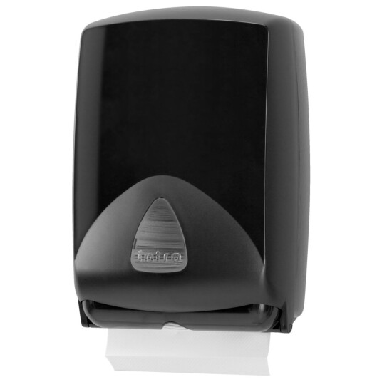 PULSIVA Dispenser for papirhåndklær i gjenvunnet ABS 30.5x15.5x41.5 cm (BxDxH) Svart