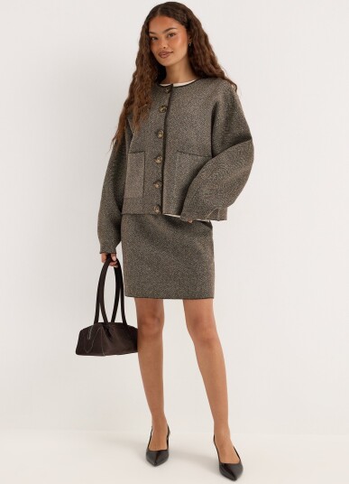 Pieces Pcanglica Ls Knit Shacket