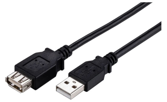 USB 2.0 han til hun skjøtekabel 1 m USB 2.0 han til hun skjøtekabel 1 m