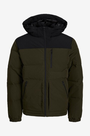 Jack & Jones Plus Jakke jjeOtto Puffer Jacket SN Pls Grønn