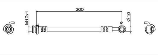 Bremseslange METZGER 4112006