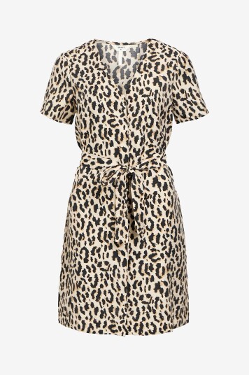 Object Kjole objKarina S/S RE Short Dress Grå