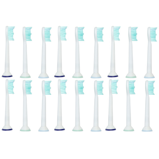 18 stykker. Børstehoder for Philips Sonicare med beskyttelseshetter 18 stykker. Børstehoder for Philips Sonicare med beskyttelseshetter