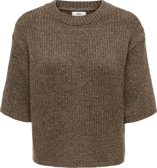 JDY   Genser Jdylinea S/S Pull O Neck Knt   Brun