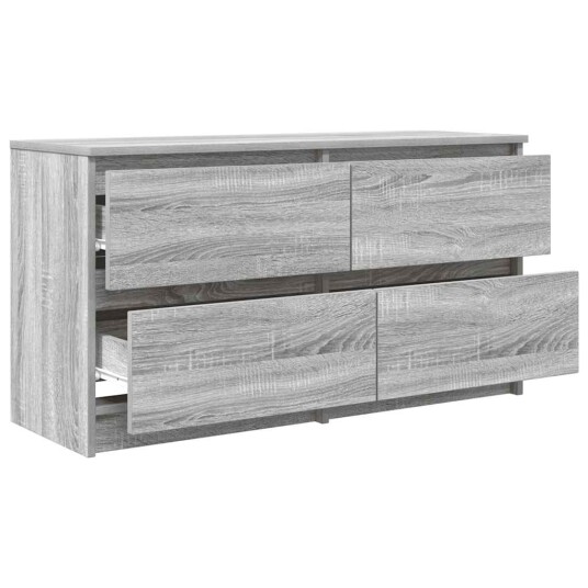 TV benk grå sonoma 100x35x54 cm konstruert tre