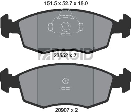 PAGID T1216N Bremseklosser