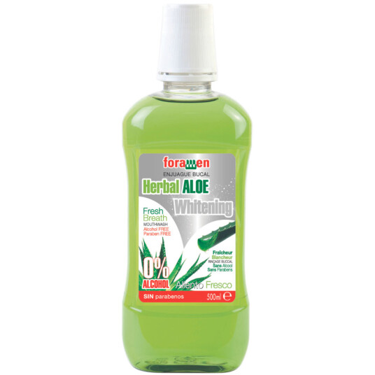Whitening Munnvann Foramen Herbal Aloe 500 ml.