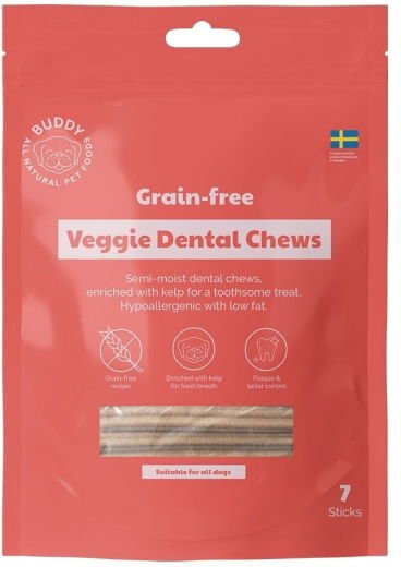 Buddy Petfoods Buddy Kornfri Vegetariskt Dentaltygg M