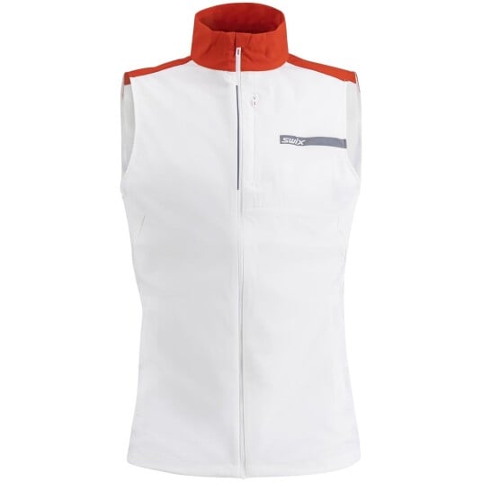 Swix Roadline Wind Vest M Bright White/Fiery Red XXL Swix Roadline Wind Vest M Bright White/Fiery Red XXL