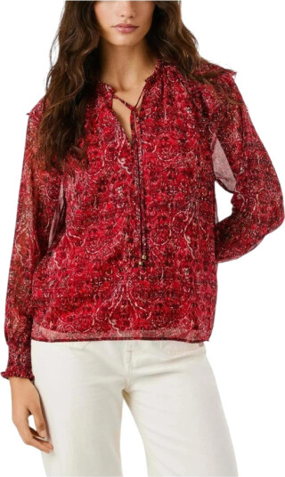 Pepe Jeans Dame Bluser & Skjorter Rød S, Pepe Jeans Dame Bluser & Skjorter Rød S,
