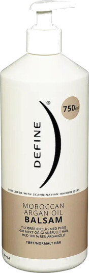 DEFINE MOROCCAN ARGAN OIL BALSAM 750ML DEFINE MOROCCAN ARGAN OIL BALSAM 750ML