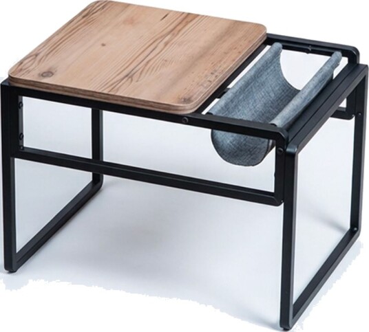 Sidebord Hanah Home Brut 40 x 64 x 45 cm Atlantic Pine Svart