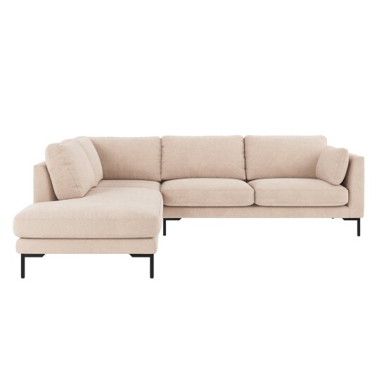 Rowico Home Corwin hjørnesofa Lys beige/svart 266 x 226 83 cm Beige