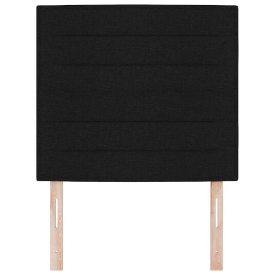 LED Hodegavel Linjer Design Svart 80 cm Stoff