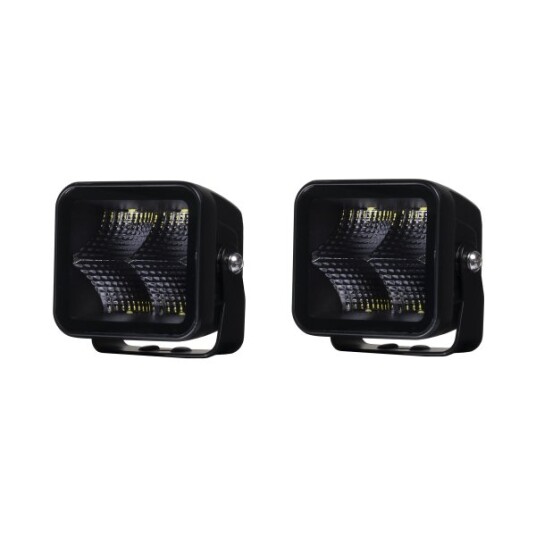 Arbeidslys PURELUX Black Square 40 Flood 8 cm / 40W / Flood 2 stk.