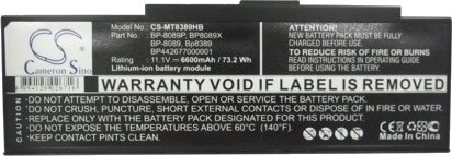 Batteri til Packard Bell EasyNote E1/E2/E3/E4/E5/E6 MITAC 8089