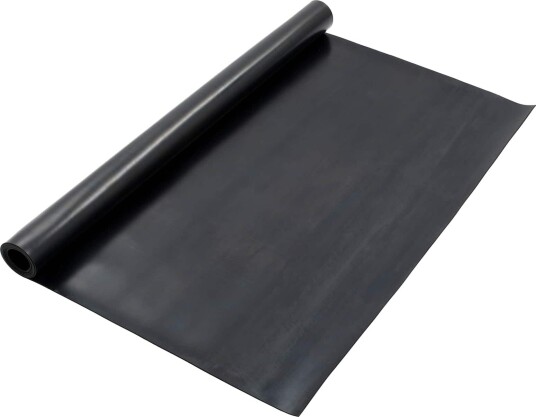 vidaXL Gulv Matte Svart 1,2 x 2 m Gummi