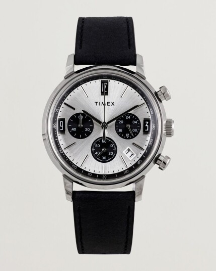 Timex Marlin Chrono Tachymeter 40mm Silver Dial Timex Marlin Chrono Tachymeter 40mm Silver Dial