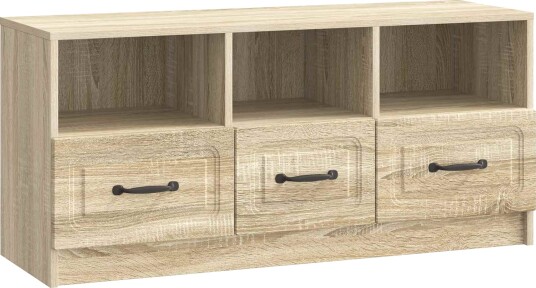 TV skap med skuff Sonoma eik 102 x 34,5 x 47 cm Konstruert tre TV skap med skuff Sonoma eik 102 x 34,5 x 47 cm Konstruert tre