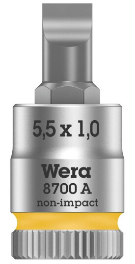 Wera 8700 A Fl 05003321001 Bits-Innsats Med Spor 5,5 Mm 1/4 (6,3 Mm)