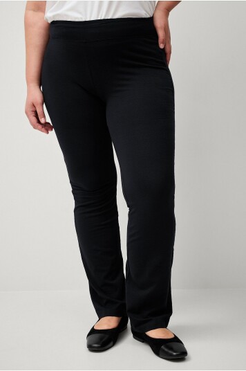 Ellos Plus collection Leggings med bootcut høy midje Svart