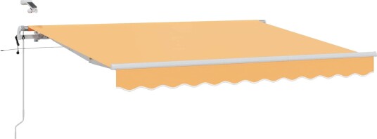 Innvendbar Markise sand 350 x 250 cm Polyester og Metall