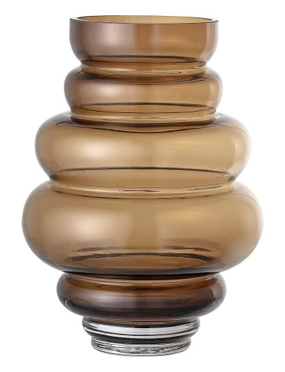 Bloomingville Vase Brun Glas Brown H24CM