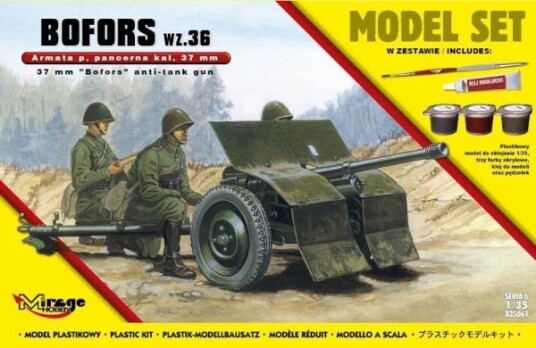 Mirage Bofors Wz36 Anti-Tank Pistol Ca. 37 Mm Sett 586916 Mirage Bofors Wz36 Anti-Tank Pistol Ca. 37 Mm Sett 586916