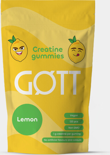 GØTT Creatine Gummies Sitron Pektin 600g GØTT Creatine Gummies Sitron Pektin 600g