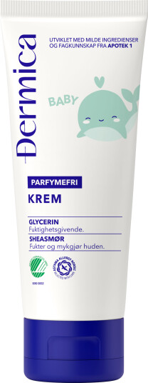 Dermica Baby krem uten parfyme 100 ml Dermica Baby krem uten parfyme 100 ml