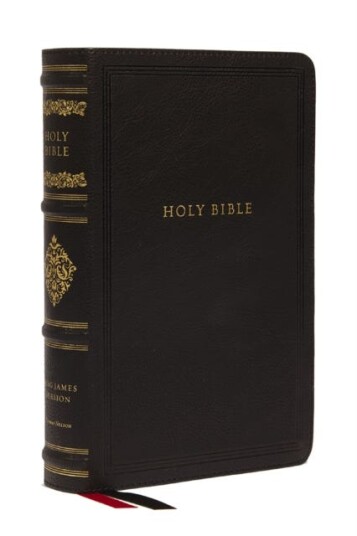 KJV Large Print Reference Bible, Black Leathersoft, Red Letter, Comfort Print, Thumb Indexed (Sovereign Collection) Holy Bible, King James Version