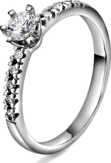 Vida By Pan Jewelry Vida diamantring i 585 hvitt gull 0,40 ct