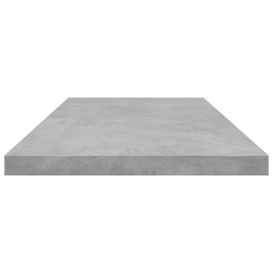  Hylleplater 4 stk betonggrå 80x20x1,5 cm konstruert tre